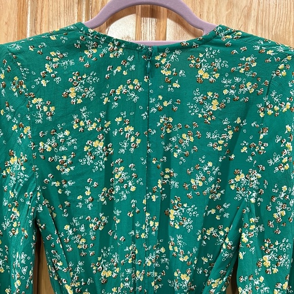 Faithfull The Brand Margot Green Floral Dress - Picture 11 of 14